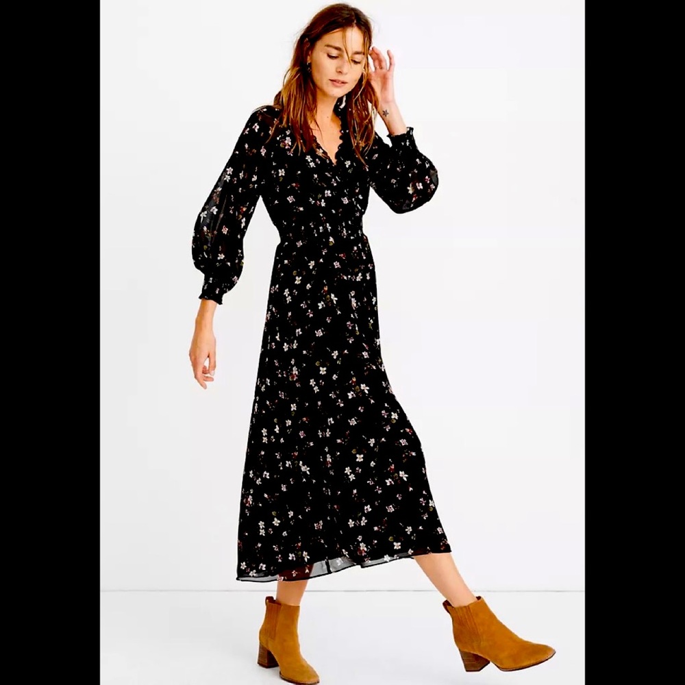 ⭐️SALE⭐️ Madewell Georgette Midi Dress